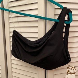 Becca black bathing suit asym. one shoulder